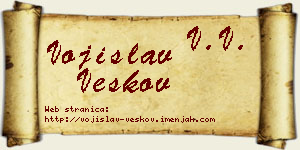 Vojislav Veskov vizit kartica